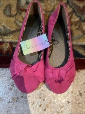 Women’s Pink Bow Ballet Flats